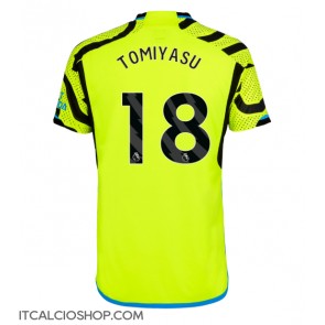 Arsenal Takehiro Tomiyasu #18 Seconda Maglia 2023-24 Manica Corta